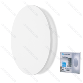 LED metalinis sieninis šviestuvas baltas 12W