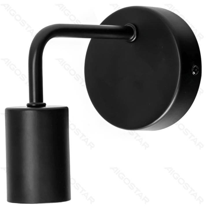 Metal wall light black (without light source) E27