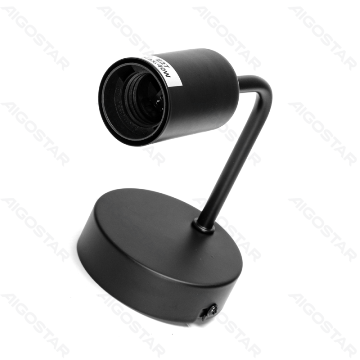 Metal wall light black (without light source) E27