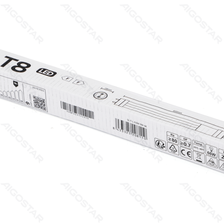 LED Glass T8 Light Tube 0.6m 9W