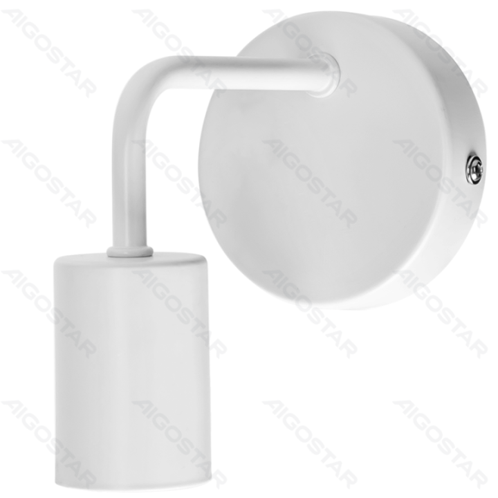 Metal wall light white (without light source) E27