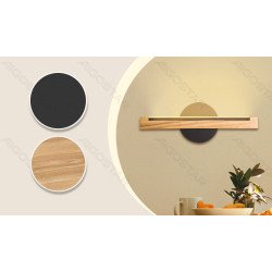 Wood and Metal LED Wall Light, 6.5W, 2700K