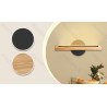 Wood and Metal LED Wall Light, 6.5W, 2700K