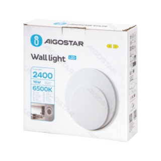 Sieninis šviestuvas 6500K Geležis&Akrilas