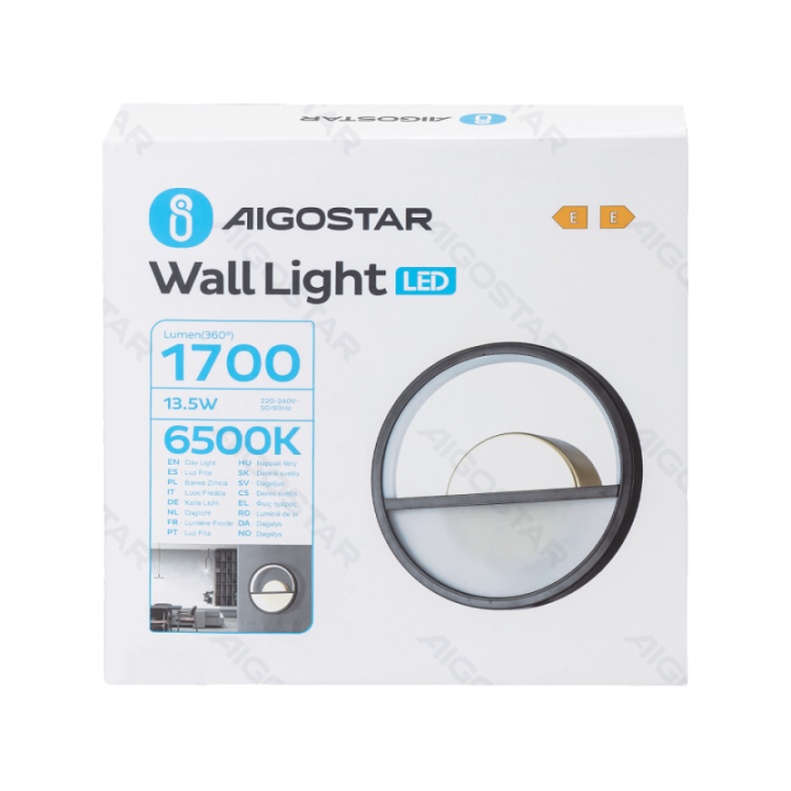 Aluminum wall light 13.5W 6500K
