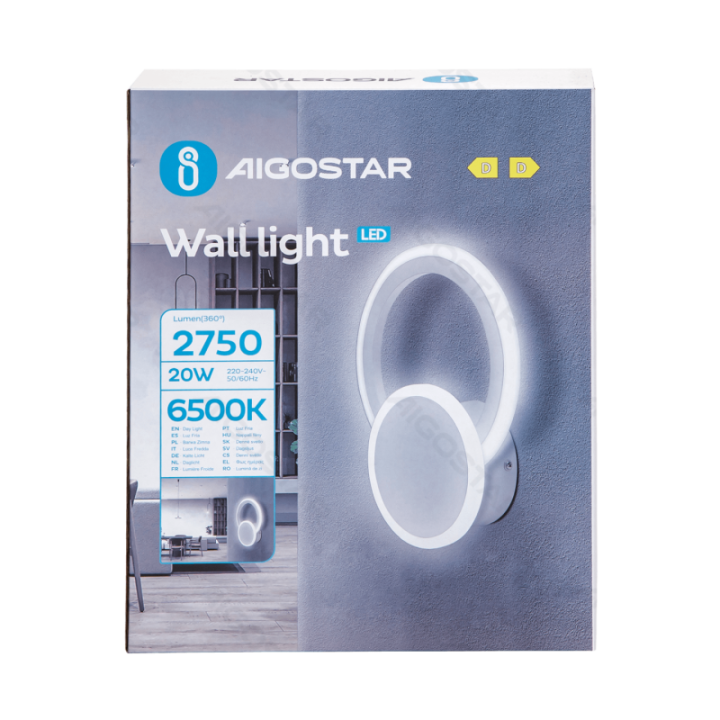 Wall light 6500K Iron&Acrylic