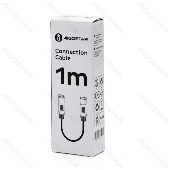 Jungties kabelis bešešėliam valomam šviestuvui 1m