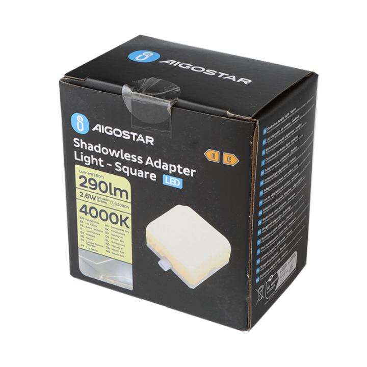 Be šešėlių adapterio šviesa - Kvadratas