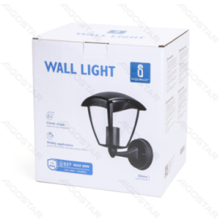 Vintage Wall Light Black (Without Light Source) E27