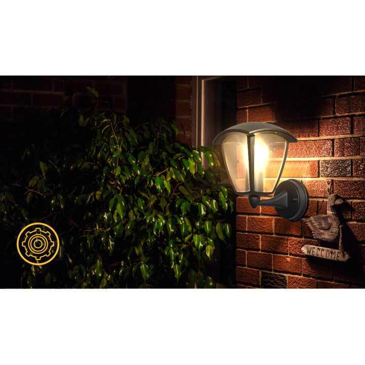 Vintage Wall Light Black (Without Light Source) E27