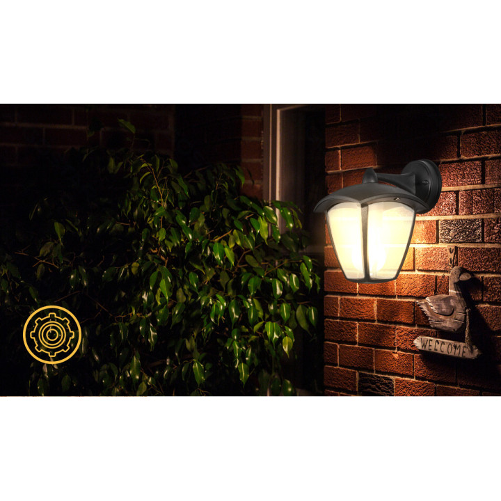 Vintage Wall Light Black (Without Light Source) E27