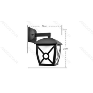 Vintage Wall Light Black (Without Light Source) E27
