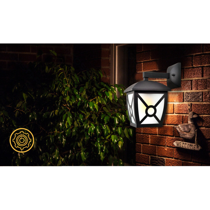 Vintage Wall Light Black (Without Light Source) E27