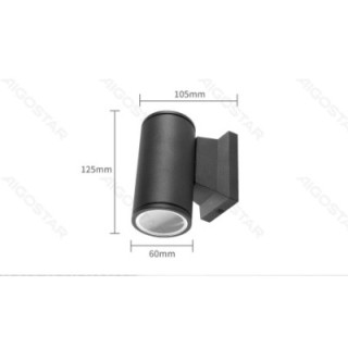 One-way Wall Light Black (Without Light Source) GU10
