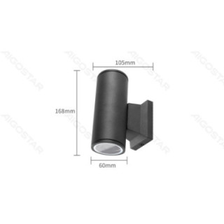 Two-way Wall Light Black (Without Light Source) GU10