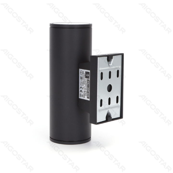 Dvipusis sieninis šviestuvas juodas (be šviesos šaltinio) GU10