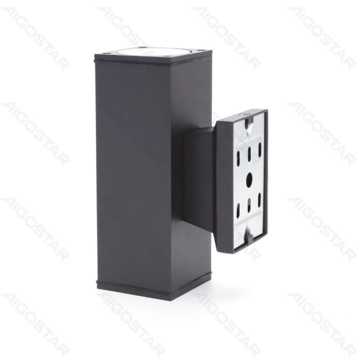 Dvipusis sieninis šviestuvas juodas (be šviesos šaltinio) GU10