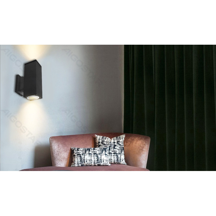 Two-way Wall Light Black (Without Light Source) GU10