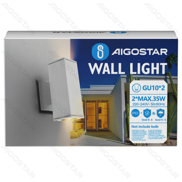 Two-way Wall Light White (Without Light Source) GU10