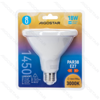 LED PAR38 Globe Bulb-E27-18W-3000K-1450lm