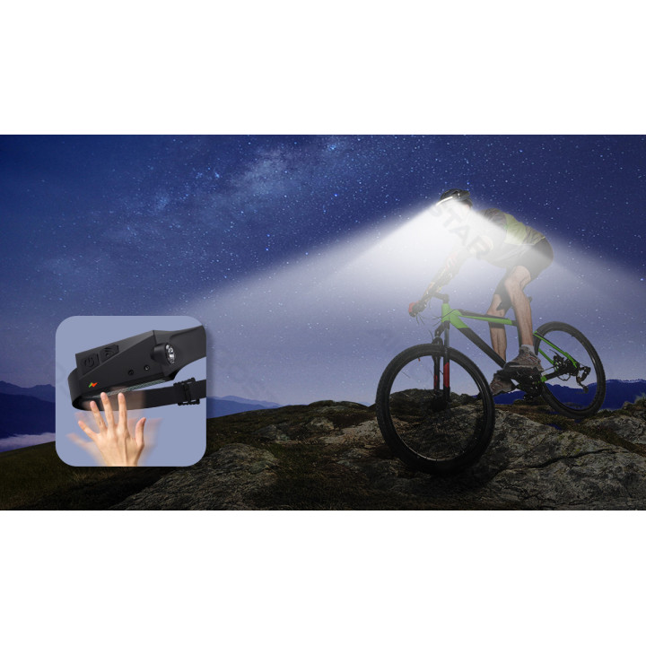 LED Galvos žibintas, bangų jutimas, TYPE-C įkrovimas