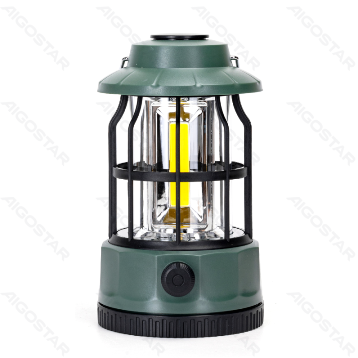 Camping lantern dimmable with knob rechargeable