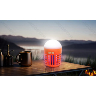 Mosquito killer camp lamp 200lm purple light+white light USB charging orange