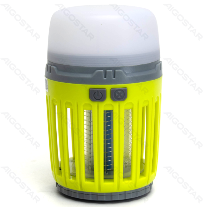 Mosquito killer camp lamp 200lm purple light+red light+white light USB charging green