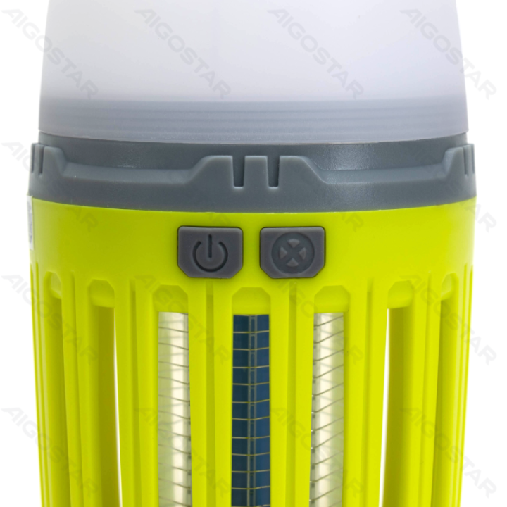 Mosquito killer camp lamp 200lm purple light+red light+white light USB charging green