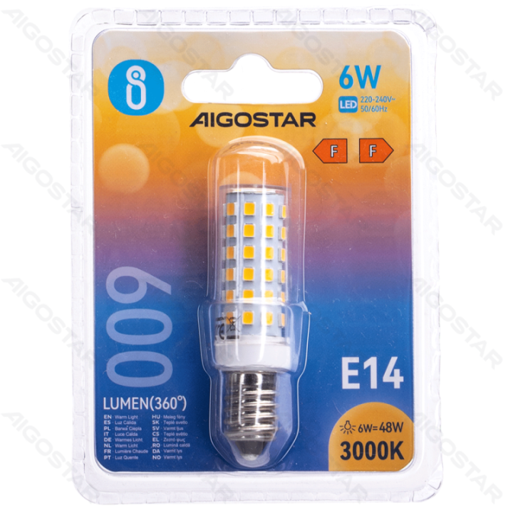 LED LED elementai E14 6W