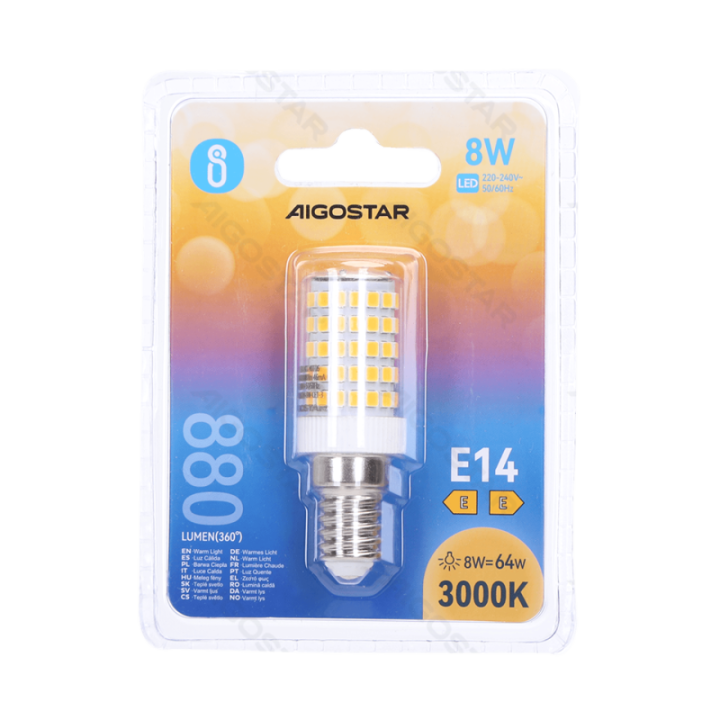 LED LED elementai E14 8W