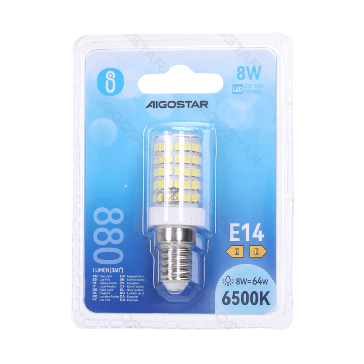 LED LED elementai E14 8W