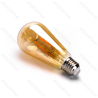 LED Filamentinė lemputė (gintarinė) ST64 E27 6W