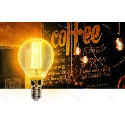 LED Filamentinė lemputė (gintarinė) ST64 E27 6W