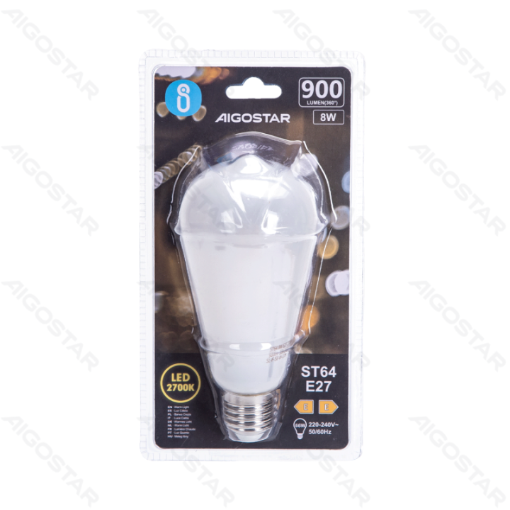 LED Filament Bulb (Milky White) ST64 E27 8W