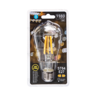 LED Filament Bulb (Clear) ST64 E27 18W