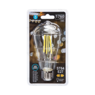 LED Filament Bulb (Clear) ST64 E27 16W
