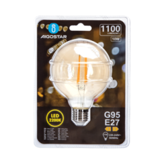 LED Filament Bulb (Amber) G95 E27 10W
