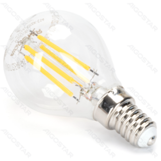 LED reguliuojama siūlinė G45 E14 4W 2700K