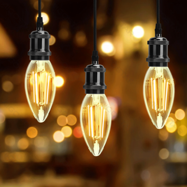 LED Filament Bulb (Clear) C35 E27 8W