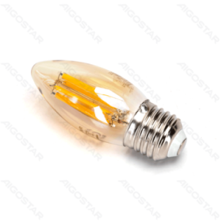 LED Filamento lemputė (Auksinė) C35 E27 8W