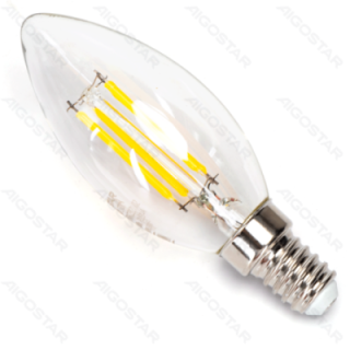LED Filament Bulb (Clear) C35 E14 8W