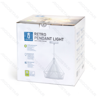 Iron Pendant Lamp (Without Light Source) White E27