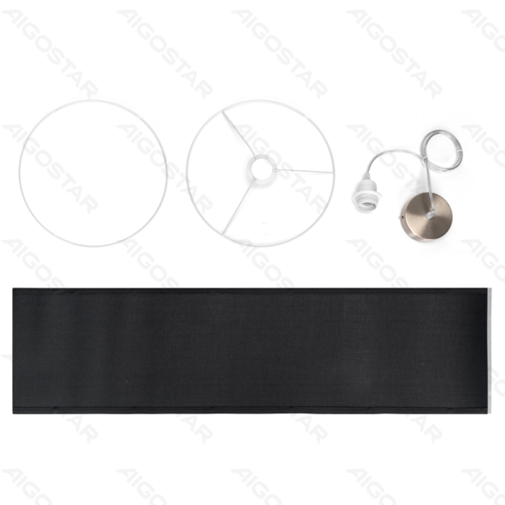 Audinio pakabinamas šviestuvas (be šviesos šaltinio) Juodas E27