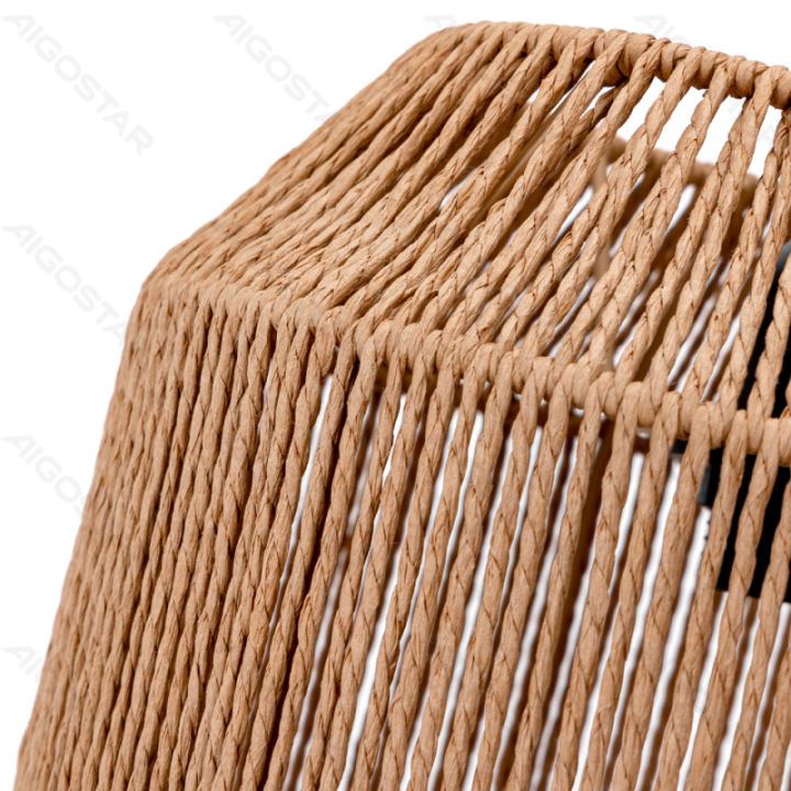 Pendant Lamp with Natural Rope (Without Light Source) E27