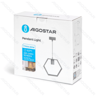 Medinis pakabinamas šviestuvas (be šviesos šaltinio) E27