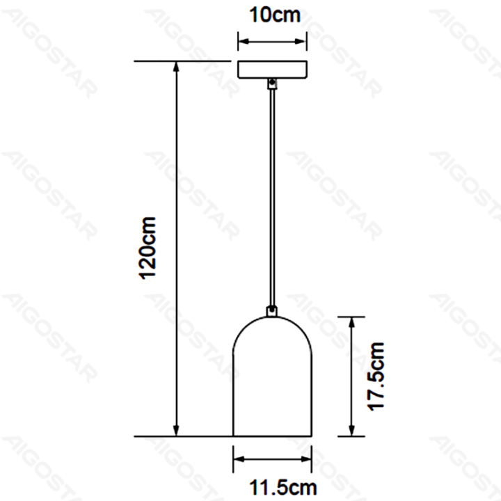 Iron pendant light white (without light source) E27