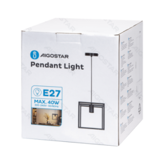 Metalinis pakabinamas šviestuvas, E27