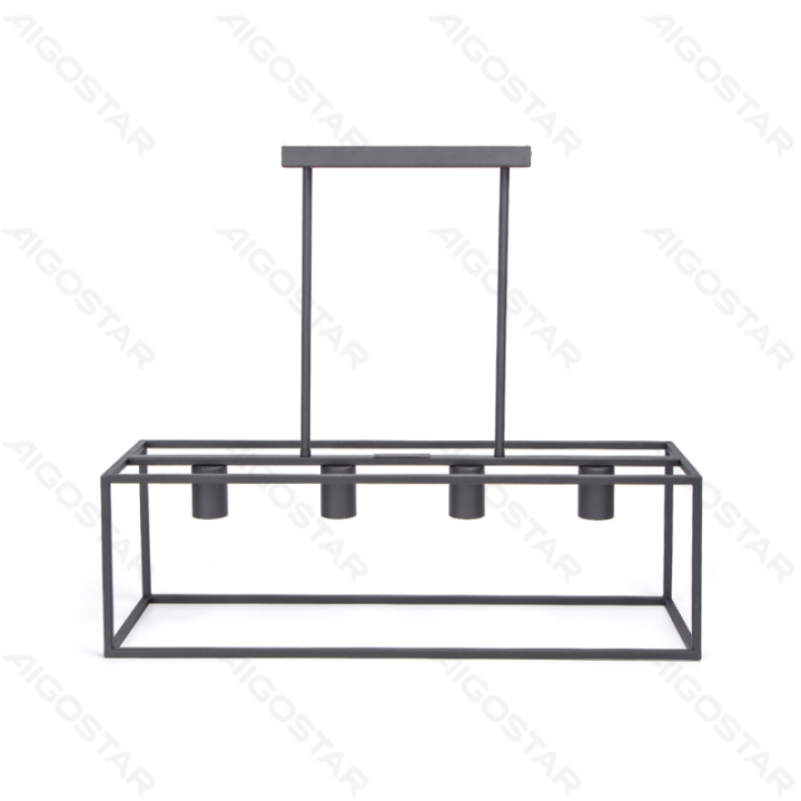 4-way Metal Pendant Light with Adjustable Rod, E27