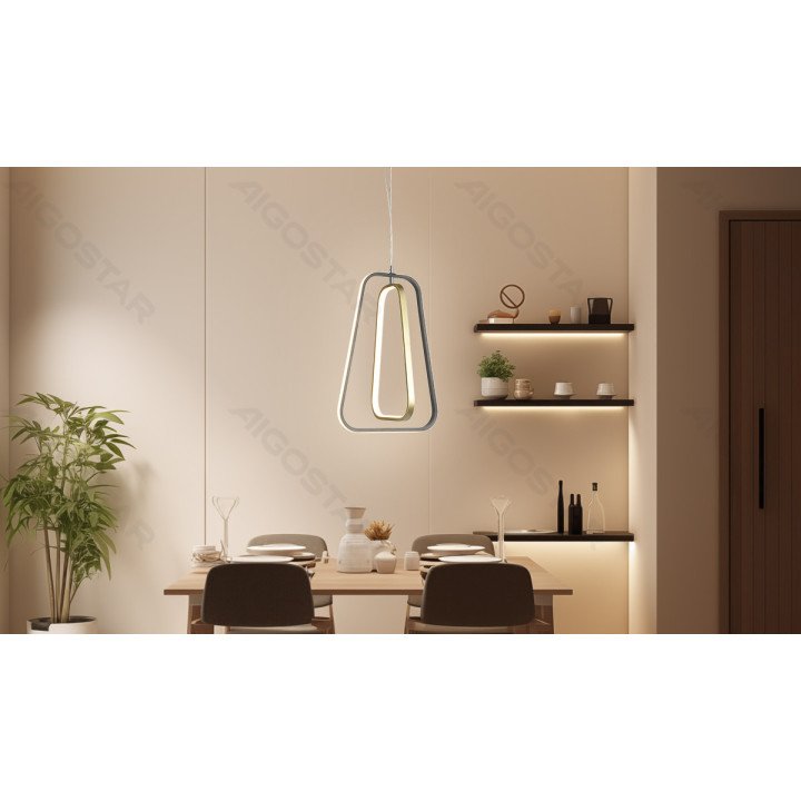 Aluminum pendant light 36W 6500K